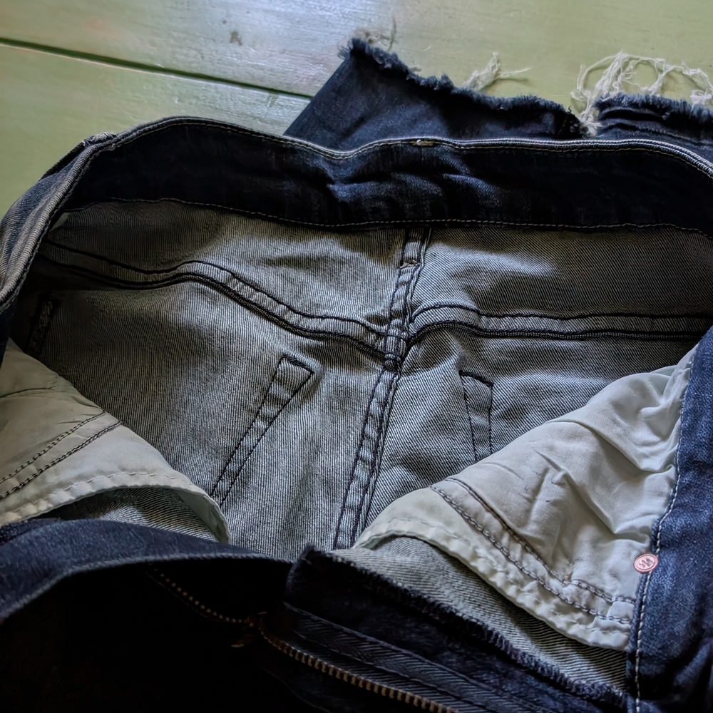 MOTHER Sample Patchwork Ankle Jeans - Picture 3 of 10